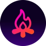 bonfire: group video chat android application logo